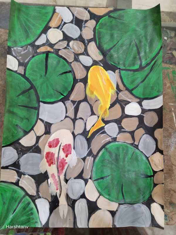 Fish Aquarium Handmade Painting