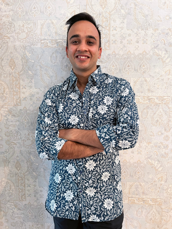 Organic cotton hand block shirt