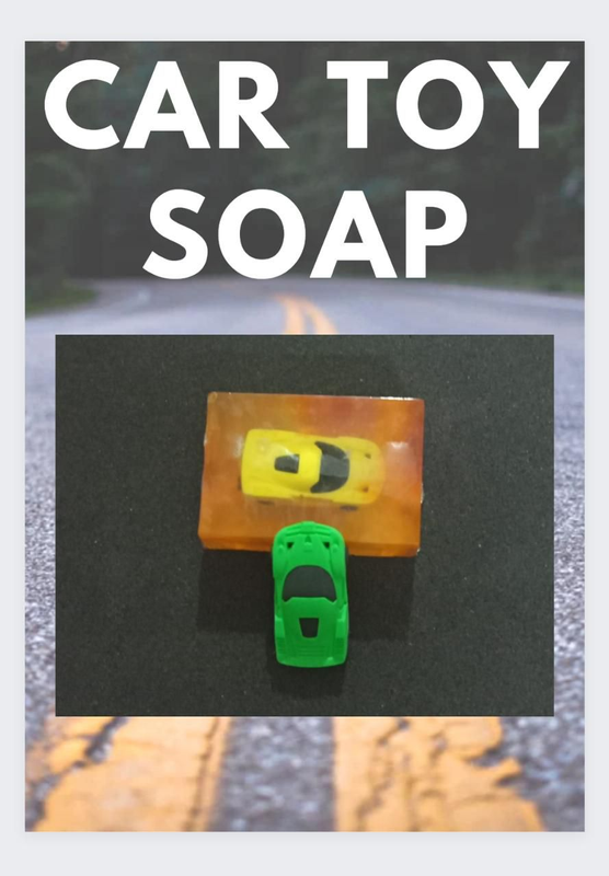 Handmade / Super Car Soap / Kids Soaps / Toy Soap / Car Soaps / Natural / Clear Glycerine / Lemongrass Scented / SLS Free / Handmade Beehive Wash Bar / Face Body Bar / (pack of 1pc)